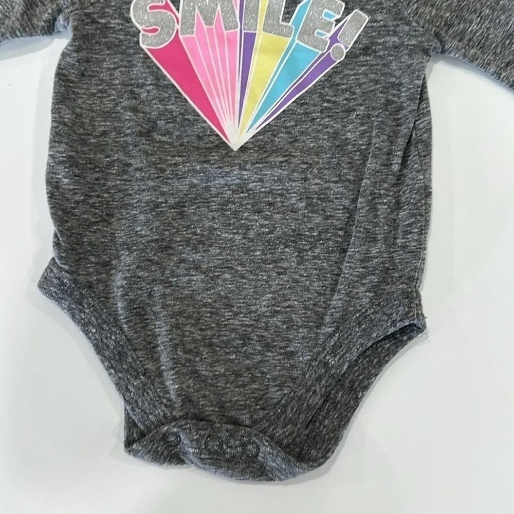 Gray long sleeve onesie
